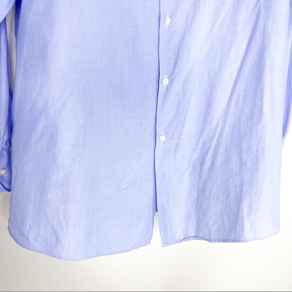 🧤SOLD🧤Hugo Boss Sharp Fit Miles Blue Dress Shirt - Picture 6 of 8